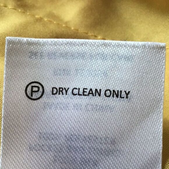 R Label The Reset Yellow Silk Wide Leg Capri Pants - Picture 12 of 13